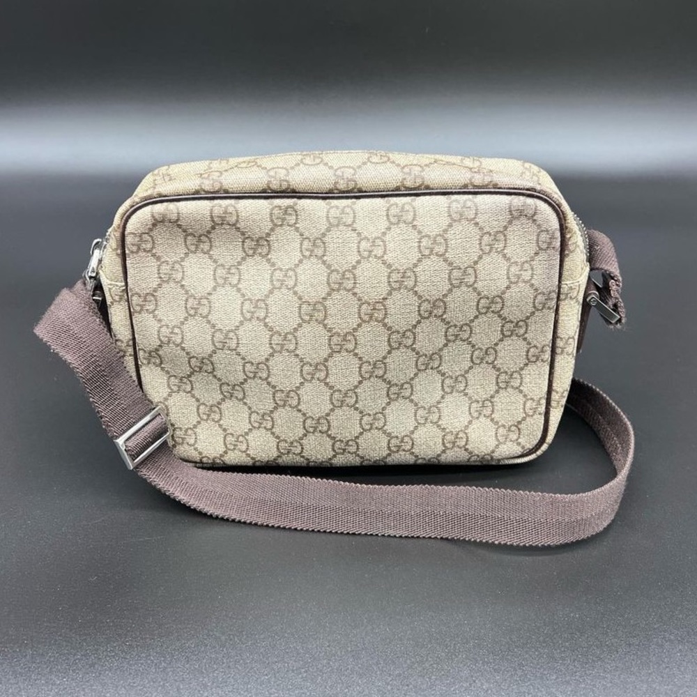 Gucci Monogram “GG Plus”  Camera Crossbody